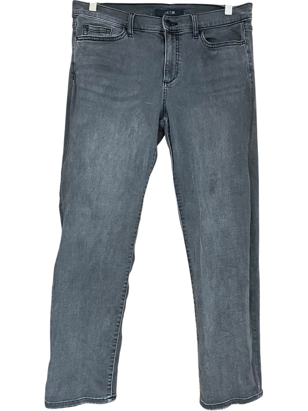 Joe’s Jeans Mid-Rise Cropped Straight Leg Jeans Gray